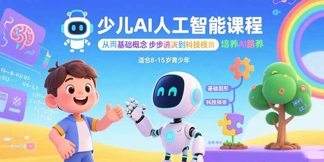 少儿AI人工智能课程：从基础概念逐步深入到核心技术 培养全面的AI素养-胜利号