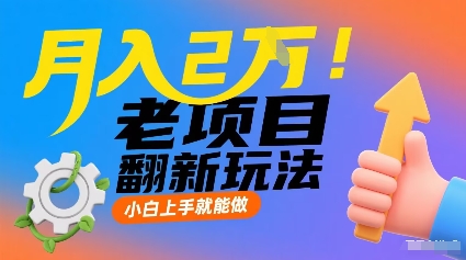 月入2W！老项目翻新玩法，小白上手就能做，非常容易上手-胜利号