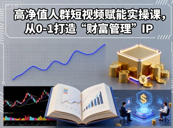 高净值人群短视频赋能实操课，从0-1打造“财富管理”IP-胜利号